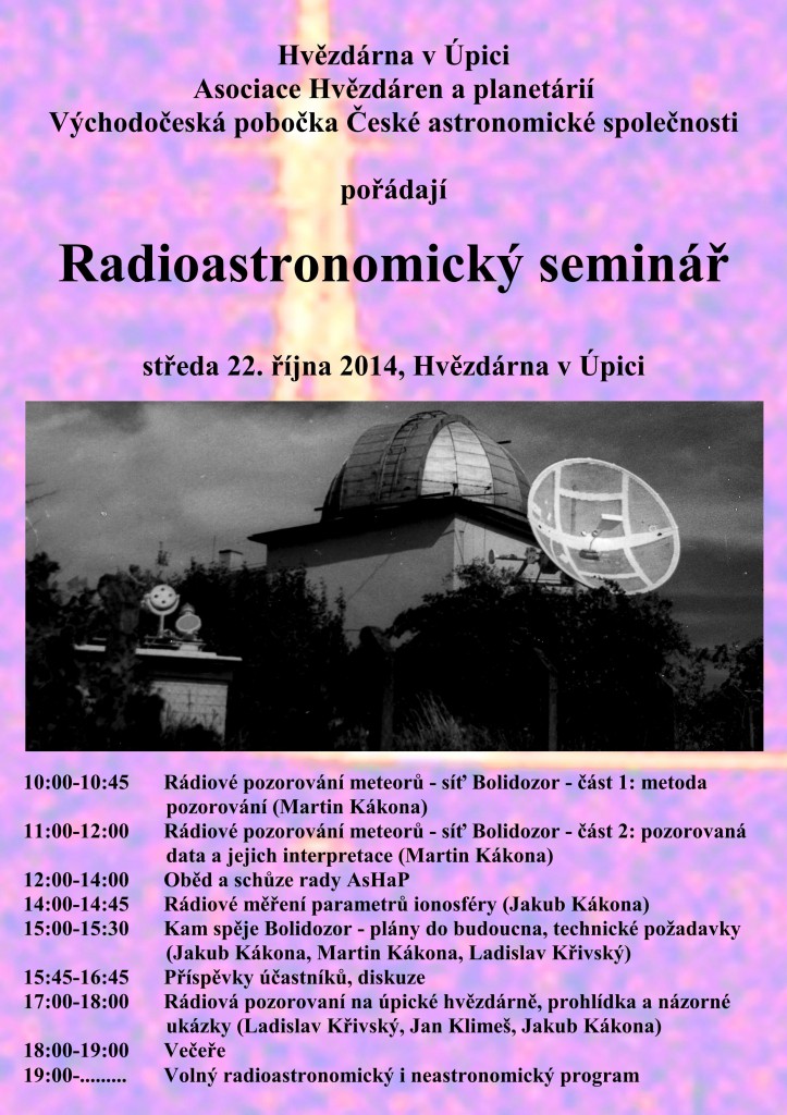 Radioastronomický seminář 2014